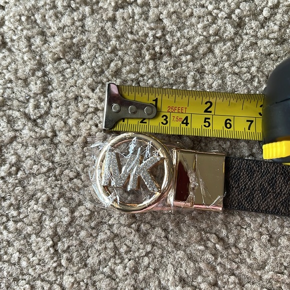 Michael Kors Women's Brown Reversible Pave Logo Belt in Box. NWT - Picture 13 of 16